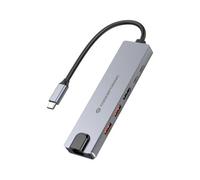 Conceptronic DONN29G Station d'accueil avec Fil USB 3.2 Gen 2 (3.1 Gen 2) Type-C Gris