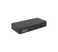 Conceptronic DONN31B - Station d'accueil USB 3.2 Gen 2 Type-C, 2x HDMI 2.0, 2x DisplayPort 1.2, Ethernet 2.5Gbit/s, USB Power Delivery 100W, Lecteur SD/SDHC/SDXC