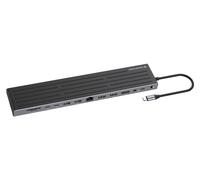 Conceptronic DONN32B Station d’accueil 14 en 1 USB 3.2 Gen 1 HDMI x2 DisplayP