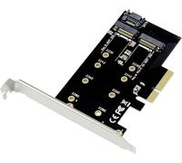 Conceptronic Adaptateur PCIe EMRICK 2-en-1 pour M.2 SSD SATA AHCI NVMe