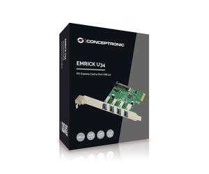 Conceptronic EMRICK02G carte et adaptateur d'interfaces Interne USB 3.2 Gen 1 (3.1 Gen 1)