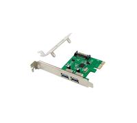 Conceptronic EMRICK06G Carte PCIe vers Dual USB 3.2 Gen 1, Single SATA Interne - PCI 2.0, Support Windows/Linux, Taux de transfert 5Gbps