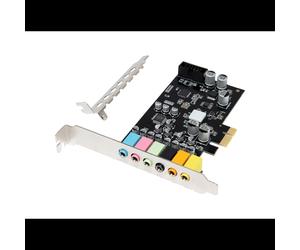 Conceptronic EMRICK15B carte son interne 7.1 canaux 24-bit 97dB SNR PCI-E x1 compatible Windows
