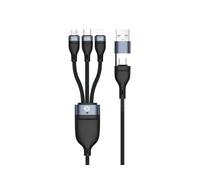 Conceptronic ETTA05B15 câble USB USB 2.0 1,5 m USB C USB C/Micro-USB B/Lightning Noir