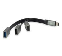 Conceptronic HUBBIES01G USB 3.1 Type-C (zu 1-Port USB 3.0 + 2-Port-USB-2.0-Kabel
