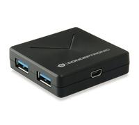 Conceptronic Hub USB HUBBIES02B 4 ports USB 3.2 Gen 1 (3.1 Gen 1) 5000 Mbit/s Noir