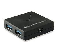 Conceptronic Hub USB HUBBIES02B 4 ports USB 3.2 Gen 1 (3.1 Gen 1) 5000 Mbit/s Noir