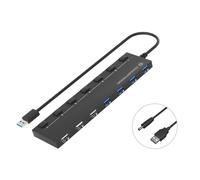 Conceptronic HUBBIES09B CONCEPTRONIC USB-Hub 7-Port 3.0 ->4x3.0 3x2.0 ex o.Netzt.sw