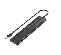 Conceptronic HUBBIES09B Hub USB 7 Ports 3.0/4 x 3.0/3 x 2.0 / Extra sans Bloc d'alimentation/Noir