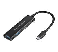 Conceptronic Hub USB HUBBIES12B 4 ports (2×USB-A, 2×USB-C) USB 3.2 Gen 1 5 Gbit/s Type-C mâle Noir