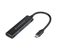 Conceptronic Hub USB HUBBIES12B 4 ports (2×USB-A, 2×USB-C) USB 3.2 Gen 1 5 Gbit/s Type-C mâle Noir
