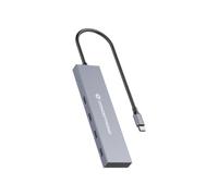 Conceptronic HUBBIES14G hub & concentrateur USB 3.2 Gen 2 (3.1 Gen 2) Type-C 10000 Mbit/s Gris