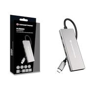 Conceptronic Hub HUBBIES17G 7 ports USB 3.2 Gen 2 — 4×USB‑C 3×USB‑A 10 Gbit/s USB PD 100W aluminium