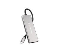 Conceptronic HUBBIES17G hub & concentrateur USB 3.2 Gen 2 (3.1 Gen 2) Type-C 10000 Mbit/s Gris