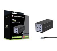 Conceptronic Chargeur 6 ports GaN 200W USB-PD 3.1 - 4x USB-C, 2x USB-A, QC 3.0, câble USB-C