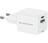 CONCEPTRONIC Ladegerät 2Port 20W,1xUSB-C,1xUSB-A 1.5m ws
