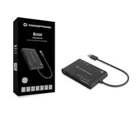 Conceptronic Smart ID Card Reader All-in-One Black