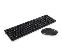 Conceptronic Orazio clavier Souris incluse Maison RF sans fil QWERTY Portuguais Noir