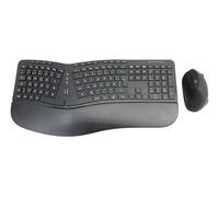 Conceptronic ORAZIO02DE Ergo Ensemble Clavier Ergonomique et Souris Verticale sans Fil Noir
