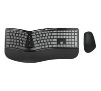 Conceptronic - Clavier et souris Orazio02us - Kit sans fil RF QWERTY US ergonomique noir