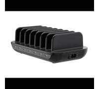 Conceptronic OZUL07B - Chargeur Secteur Universel 160W avec 7 Ports USB-C Power Delivery 3.0, Protection Surtension/Court-circuit, Noir