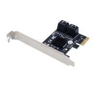 Conceptronic EMRICK 4-Port-SATA-PCIe-Adapter mit SATA-Kabel Contrôleur SATA PCIe