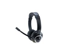 Conceptronic POLONA Casque Filaire USB Type-A Noir, Arceau Binaural, 42-17000 Hz, Impédance 32 Ohm, Sensibilité 95 dB, Microphone Boom, Câble 2m, 175g
