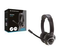 Conceptronic Casque avec microphone POLONA02BA Noir