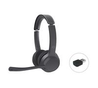 Conceptronic POLONA04BA Casque stéréo Bluetooth et adaptateur audio USB - filaire et sans fil - appel/musique - 173 g - casque - noir