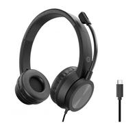Conceptronic POLONA05BC écouteur/casque Avec fil Arceau Appels/Musique USB Type-C Noir
