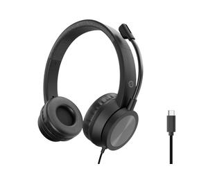 Conceptronic POLONA05BC casque Avec fil Arceau Appels/Musique USB Type-C Noir