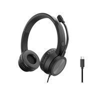 Conceptronic POLONA05BC écouteur/casque Avec fil Arceau Appels/Musique USB Type-C Noir