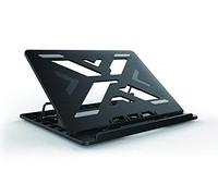 Conceptronic Thana 03B Ergo S Tapis de Refroidissement Ergonomique pour Ordinateur Portable jusqu'à 15,6" Hauteur réglable 7 Niveaux Noir
