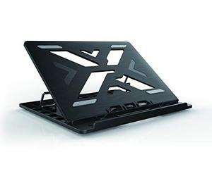 Conceptronic Thana 03B Ergo S Tapis de Refroidissement Ergonomique pour Ordinateur Portable jusqu'à 15,6" Hauteur réglable 7 Niveaux Noir