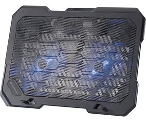 Conceptronic THANA01B Tapis de Refroidissement pour Ordinateur Portable jusqu'à 15,6 Pouces, 2 Ventilateurs, 2 Niveaux de réglage de la Hauteur