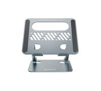 Conceptronic THANA10G Support Pliable pour Ordinateur Portable Hauteur Réglable Gris Aluminium 43