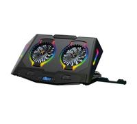 Conceptronic THYIA02B Ergo Support de Refroidissement pour Ordinateur Portable Gaming avec 2 Ventilateurs