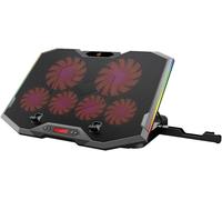 Conceptronic THYIA01B Ergo Support de Refroidissement pour Ordinateur Portable de Jeu avec 6 Ventilateurs/6 Ventilateurs Cooling Pad (17,0")