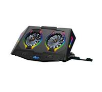 Conceptronic Support de refroidissement pour ordinateur portable gaming THYIA02B Ergo 2 ventilateurs