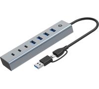 CONCEPTRONIC USB-Hub 7-Port 3.2/C->4x3.0 3xUSB-C o.Netz. gr
