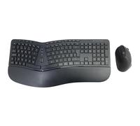 Conceptronic ORAZIO02PT Ergo Ensemble Clavier Ergonomique et Souris Verticale sans Fil Noir