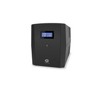 Conceptronic ZEUS03E UPS Line-Interactive 1.2kVA/720W, 6 prises IEC Jumpers, AVR, USB, RJ-45, Batterie 24V (Recharge 8h), Format Compact, Noir