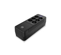 Conceptronic ZEUS05E UPS 0.65kVA/360W, Topologie Veille, 6 Prises Type F, RJ-45, Recharge 8h, 220-240V, Format Compact, Noir