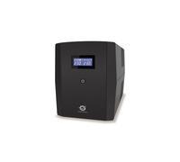 Conceptronic ZEUS08E UPS 1.5kVA/900W Line-Interactive, 6 Prises C13, USB Type-B, Batterie 12V 9Ah, Écran LCD, Format Compact