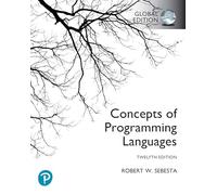 Concepts of Programming Languages, Global Edition
