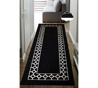 Conceptum Hypnose, Bague- Bague Black Black 80X150 CHL, Noir, tapis de passage, 80 x 150 cm, 50% velours tissé / 50% polyester