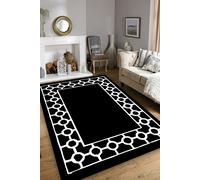 Conceptum Hypnose, Bague Black, tapis de sol, noir, polyester, 80 x 150 cm