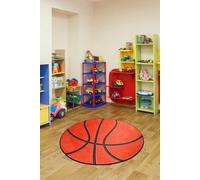 Conceptum Hypnose, Basketball- Basketball CHL, Multicolore, Tapis à poils courts, 50% velours tissé / 50% polyester