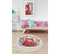 Conceptum Hypnose, Bears- Bears Garden CHL, Multicolore, tapis à poils courts, 50% velours tissé / 50% polyester