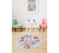 Conceptum Hypnose, Hello- Hello Spring CHL, Multicolore, Tapis à poils courts, 50% velours tissé / 50% polyester